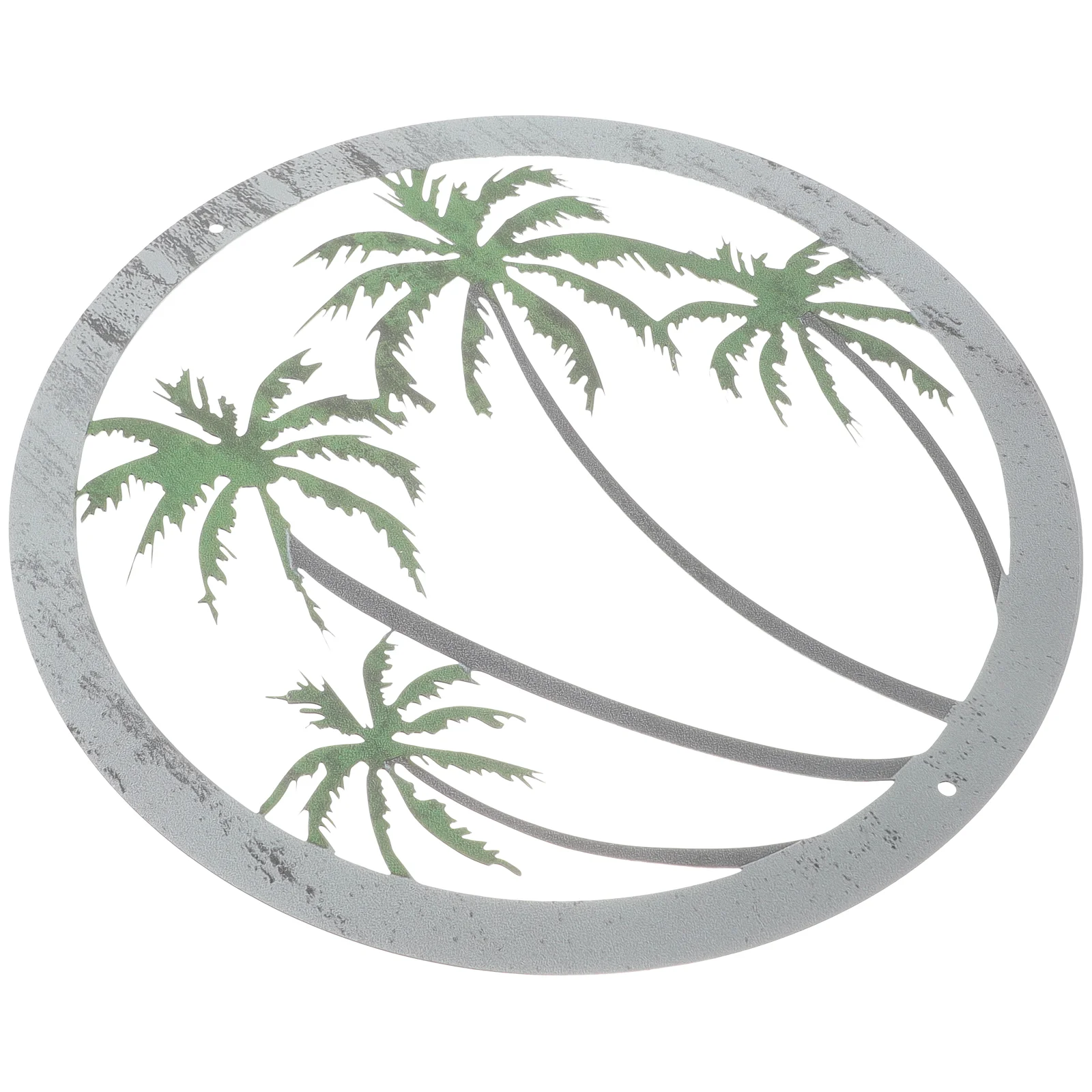 

Wall Tree Palm Decor Metal Tropical Plaque Decorative Vintage Hanging Cutout Beach Rustic Ocean Room Living Sculpture Retro