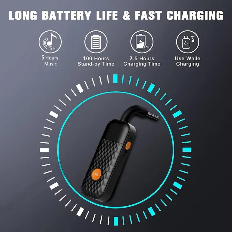 

2 In 1 Audio Receiver Transmitter 5.2 With Mic Stereo Portable Mini Wireless Adapter With Mic For Headphone TV Car Audio