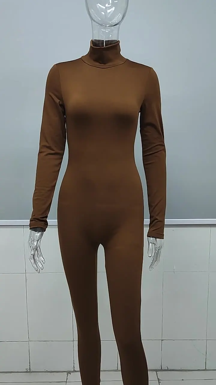 

Новый однотонный Облегающий комбинезон, бархатный комбинезон с длинным рукавом для женщин, комбинезон для йоги на осень/зиму 2022