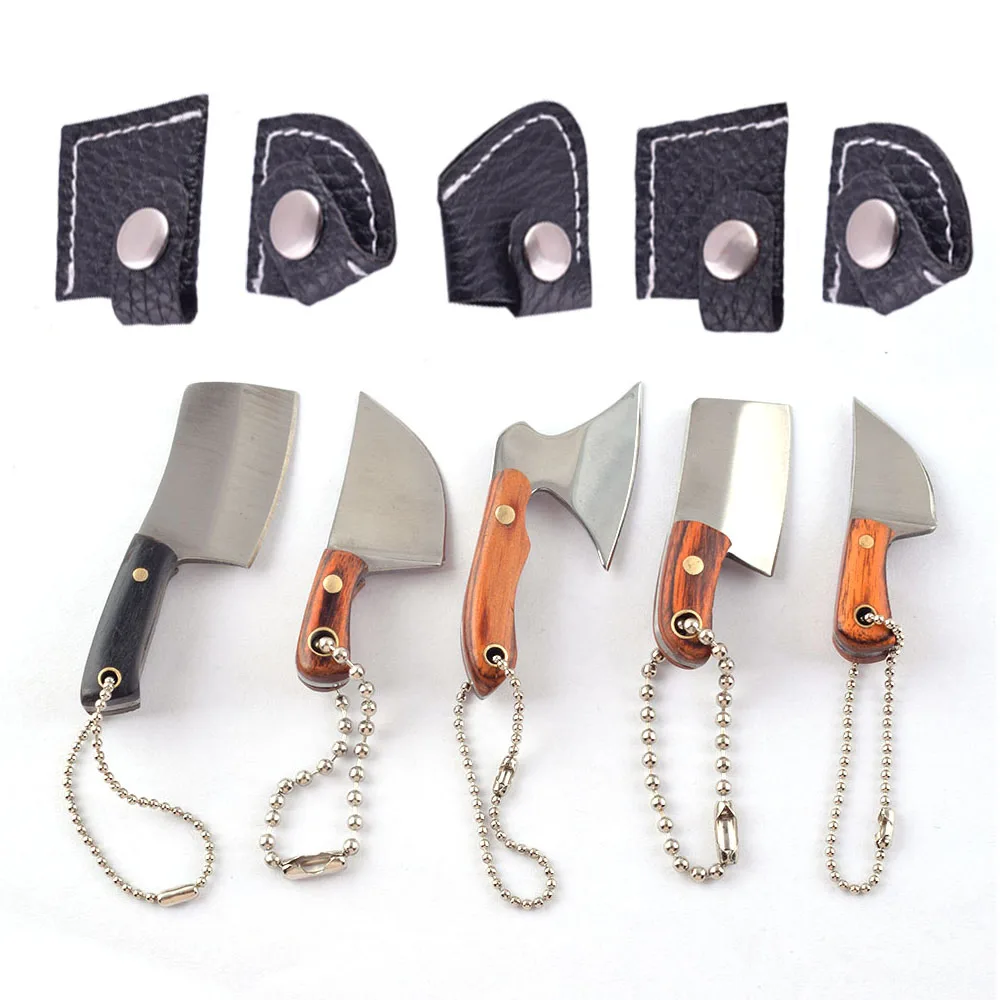 Набор мини-ножей шеф-повара-дамасский карманный нож крошечный Мясницкий для