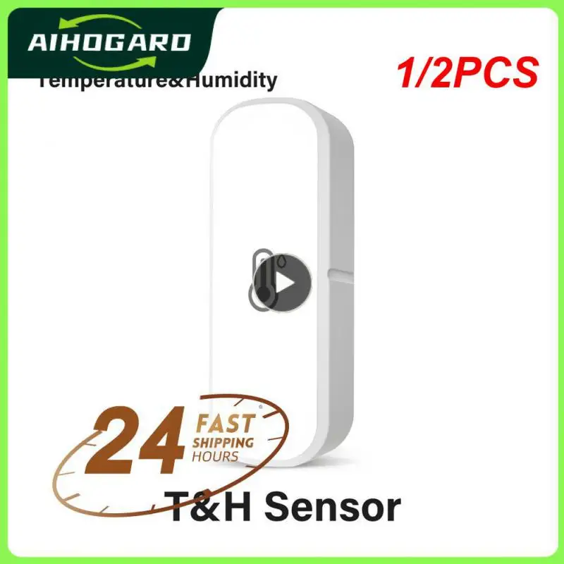 

1/2PCS Zigbee 3.0 Wifi Tuya Temperature Humidity Sensor Smart Home Thermometer Hygrometer Detector With Alexa Google Smart Life