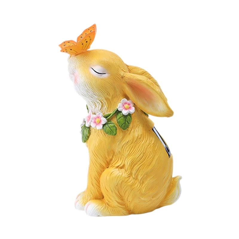 

Светильник на солнечной батарее в виде бабочки, кролика