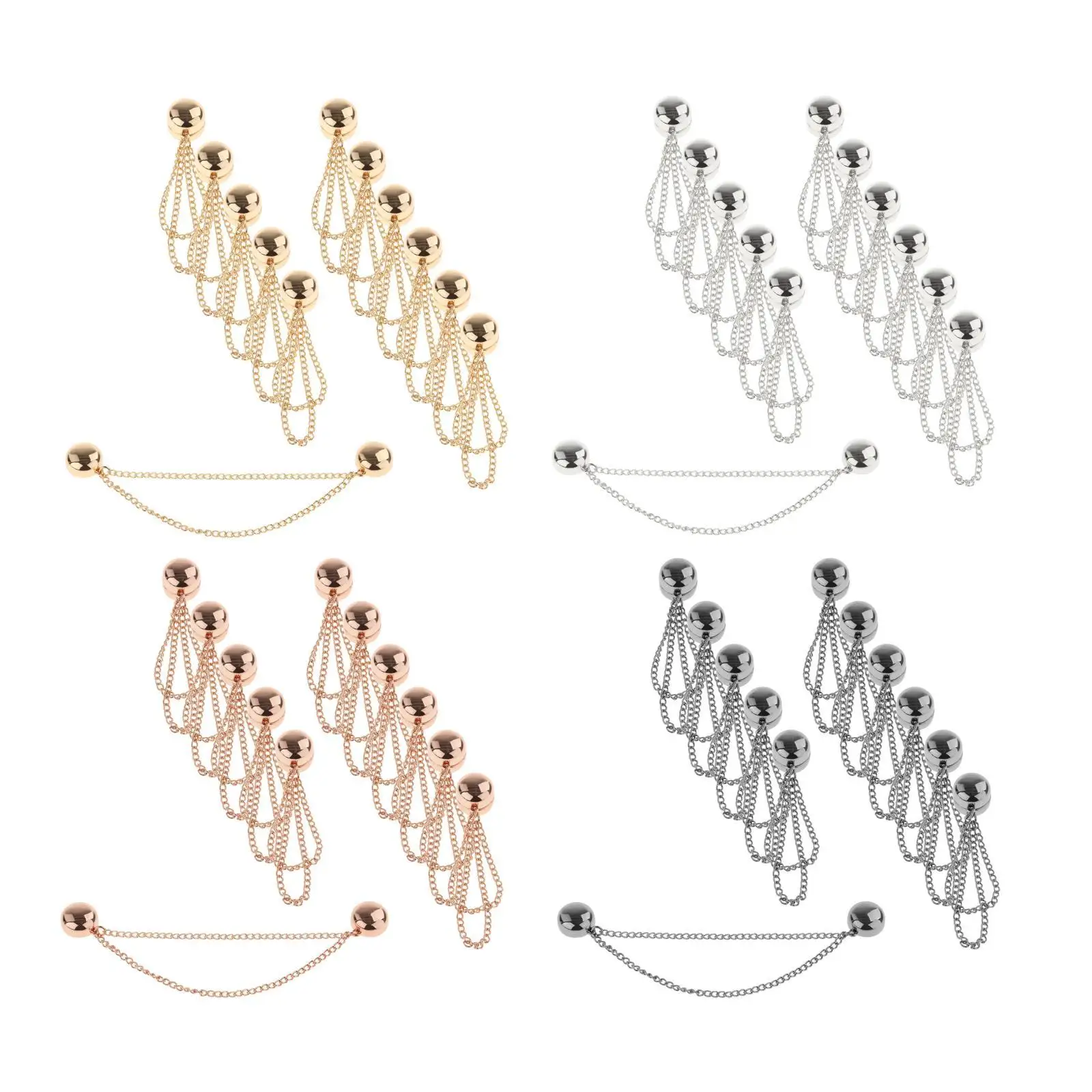 

12x Магнитная брошь на хиджаб заколка стильный металлический ассортимент с цепочками для женщин мусульманский головной убор ручной работы у...