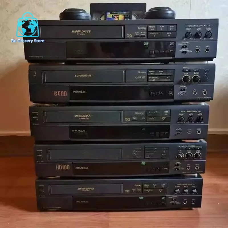Фото Винтажный видеомагнитофон VHS, модели HD100 и HD82 с 6 головками, Hi-Fi стерео, классическое оборудование для домашнего кинотеатра №1