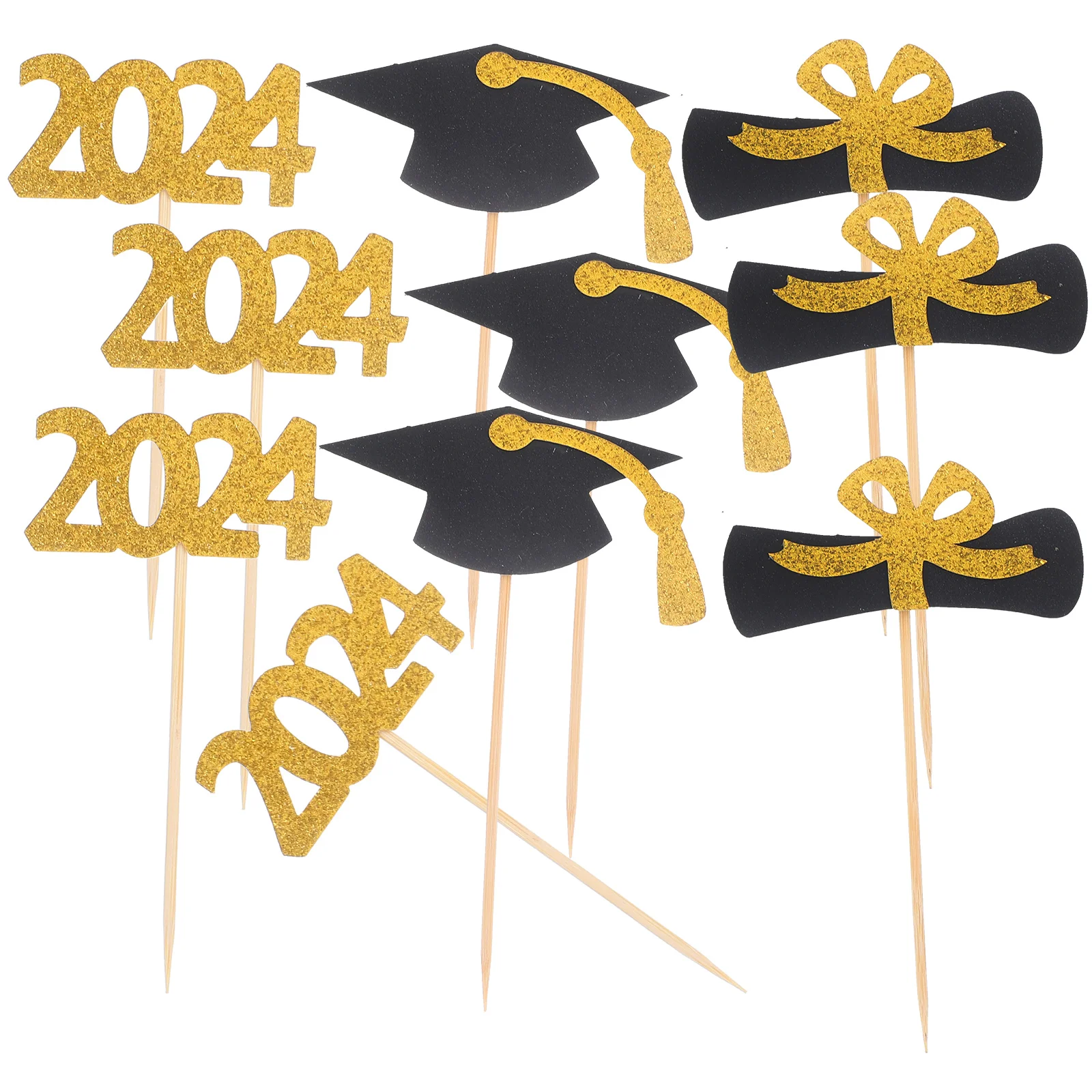 

Graduation Season Cake Insert Decors Party Decoration 2024 Supplies Cupcake Decorations Toppers Picks Licey Hat