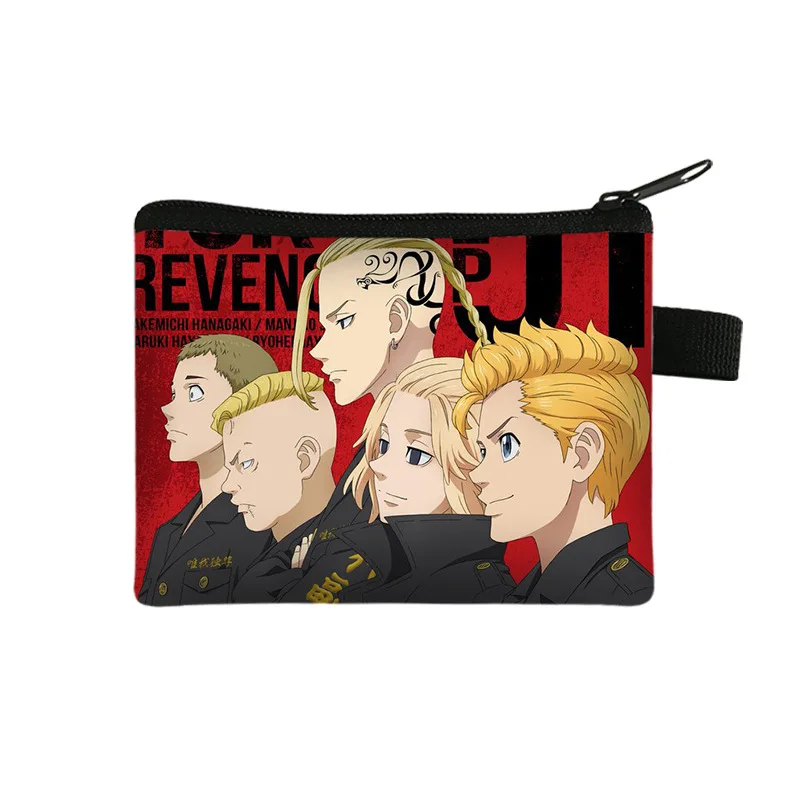 

Niman Tokyo Avengers Cartoon Anime Graffiti Wallet With Coin Pocket Card Holder For Men's Women's Purse Gift
