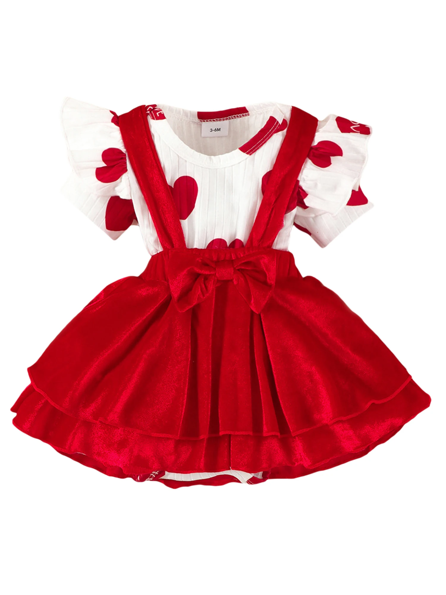 

Детское боди с принтом в виде сердца