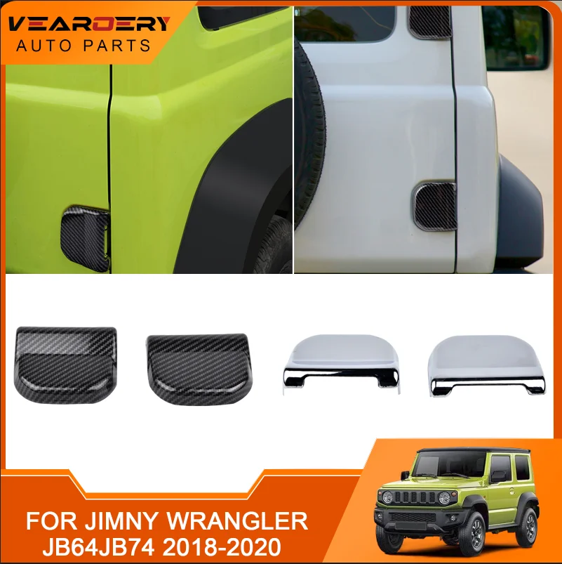 

2PCS Car Rear Tail Door Tailgate Hinge Decoration Cover Trim For Suzuki Jimny JB64 JB74 2018-2020 Styling Mouldings Accessories
