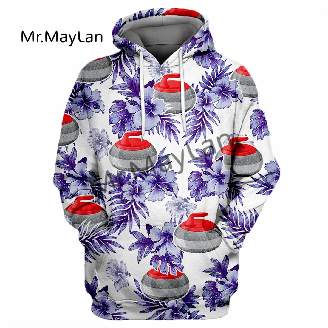 

3D Print Leisure Fashion Unisex Colorful The Sport Of Curling Trees Hooded Sweatshirt Clothes Men Streetwear Zip Jackets DW-225