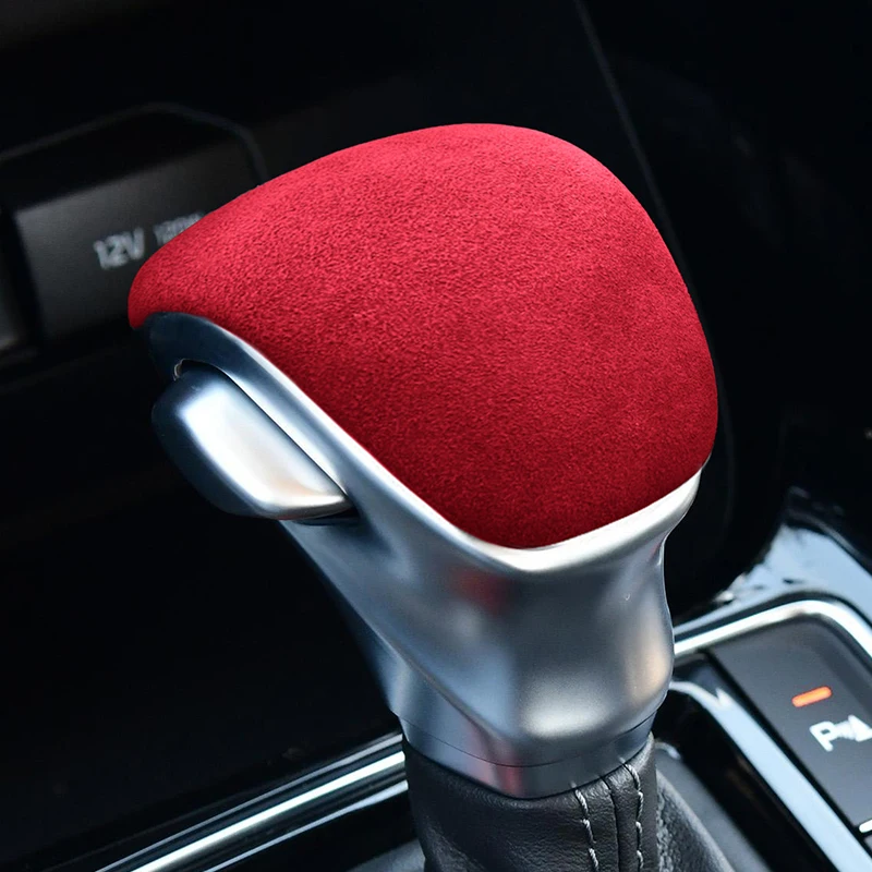 

Alcantara Fabric Car Interior Styling Gear Shift Knob Sticker Cover Moulding Trim for KIA K3 Sportage R 2019 2020 2021