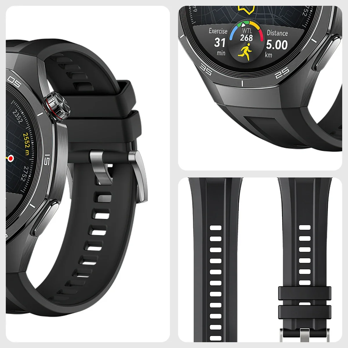 Фото Силиконовый ремешок для Huawei Watch GT 6 Pro 46 мм, спортивный браслет для Huawei GT6 GT6Pro GT5 GT5Pro GT4 GT3, браслет 22 мм, ремешок для часов №3