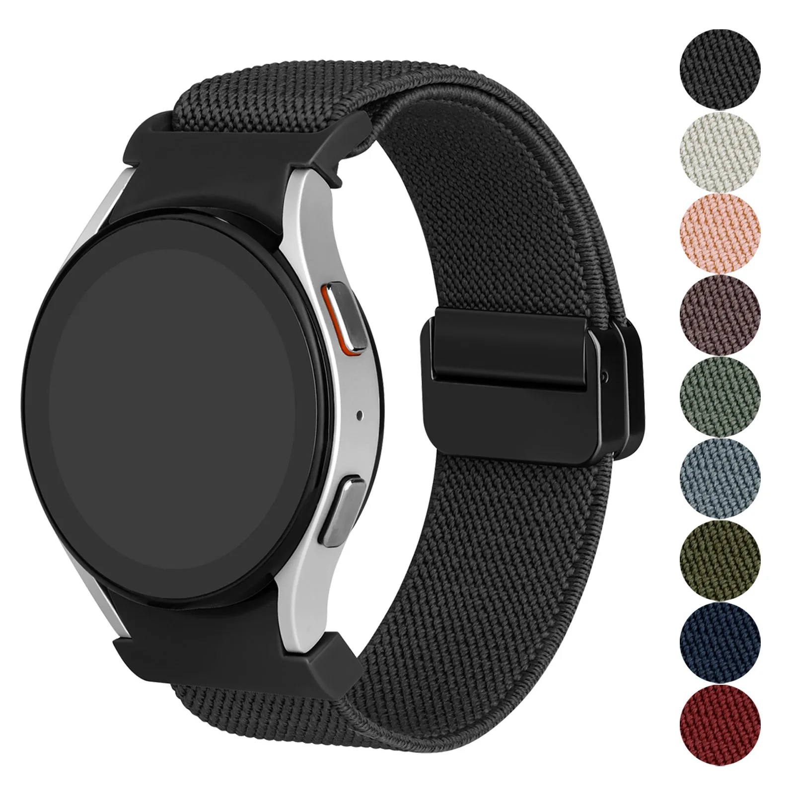 Ремешок нейлоновый для Samsung Galaxy Watch 6 4 classic/5 pro 47 мм 43 44 40