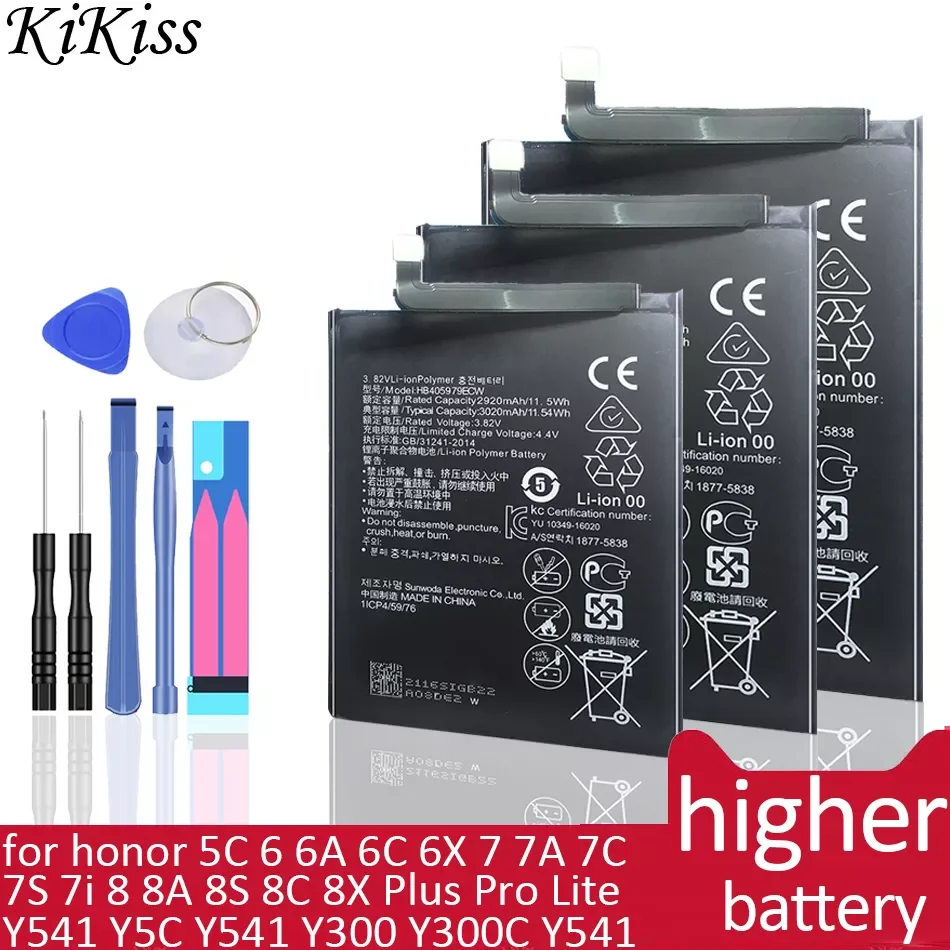 

Battery For Huawei 5C 6 6A 6C 6X 7 7A 7C 7S 7i 8 8A 8S 8C 8X Plus Pro Lite BeeY541 Y5C Y541 Y300 Y300C Y541 Y500