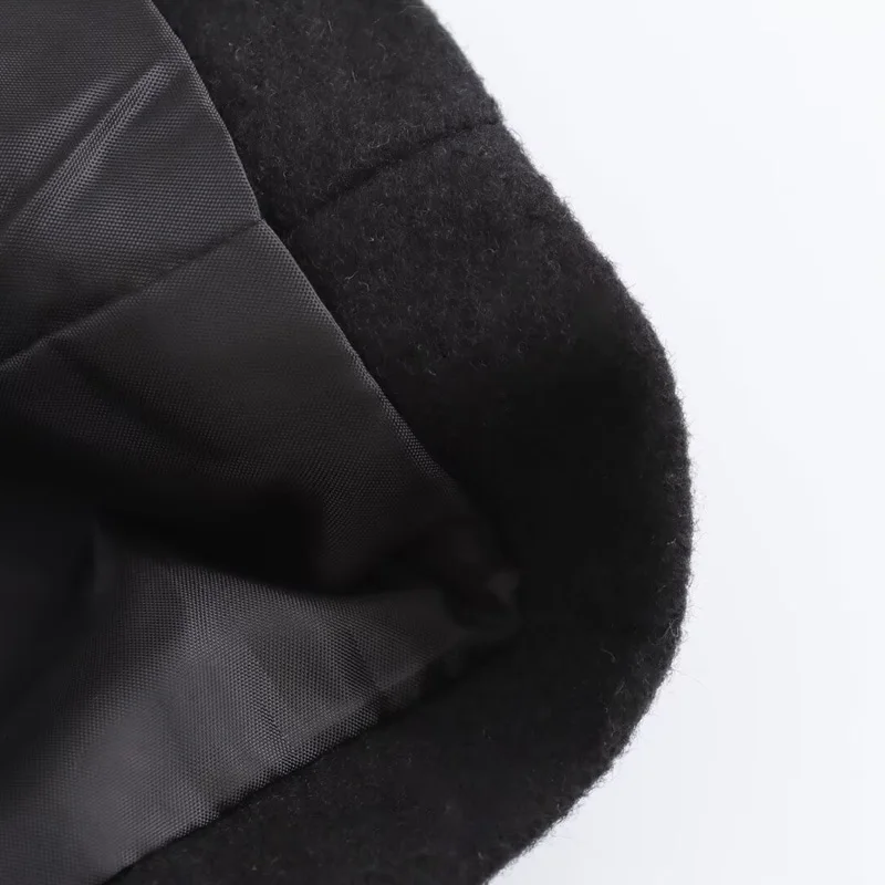 TRAF 2024 женский пиджак офисная одежда женская черная верхняя шерстяное пальто