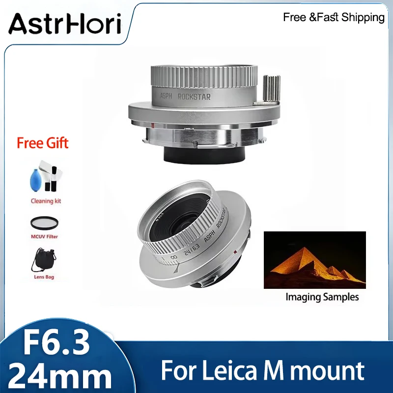 Фото AstrHori 24mm F6.3 полнокадровый объектив с ручной фокусировкой, гиперфокусный, плоский, для байонета Leica M (M1, M2, M3, M5, M10). №1