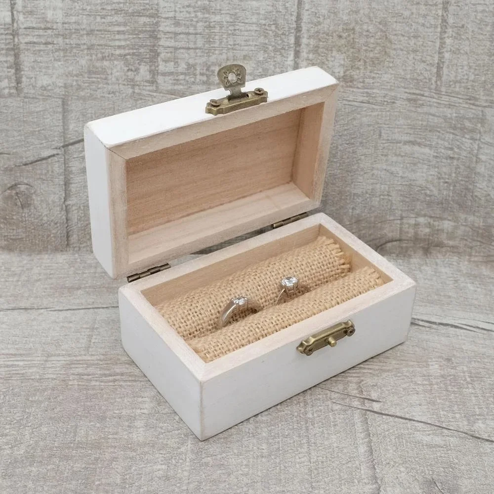 Custom Wedding Ring Box Personalized Ring Bearer Box Valentines Engagement Rings Holder Customized Your Names and Date
