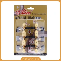alice aos 020b3p gold plated guitar tuners machine head quality classical guitar string tuning keys pegs guitarra accessories