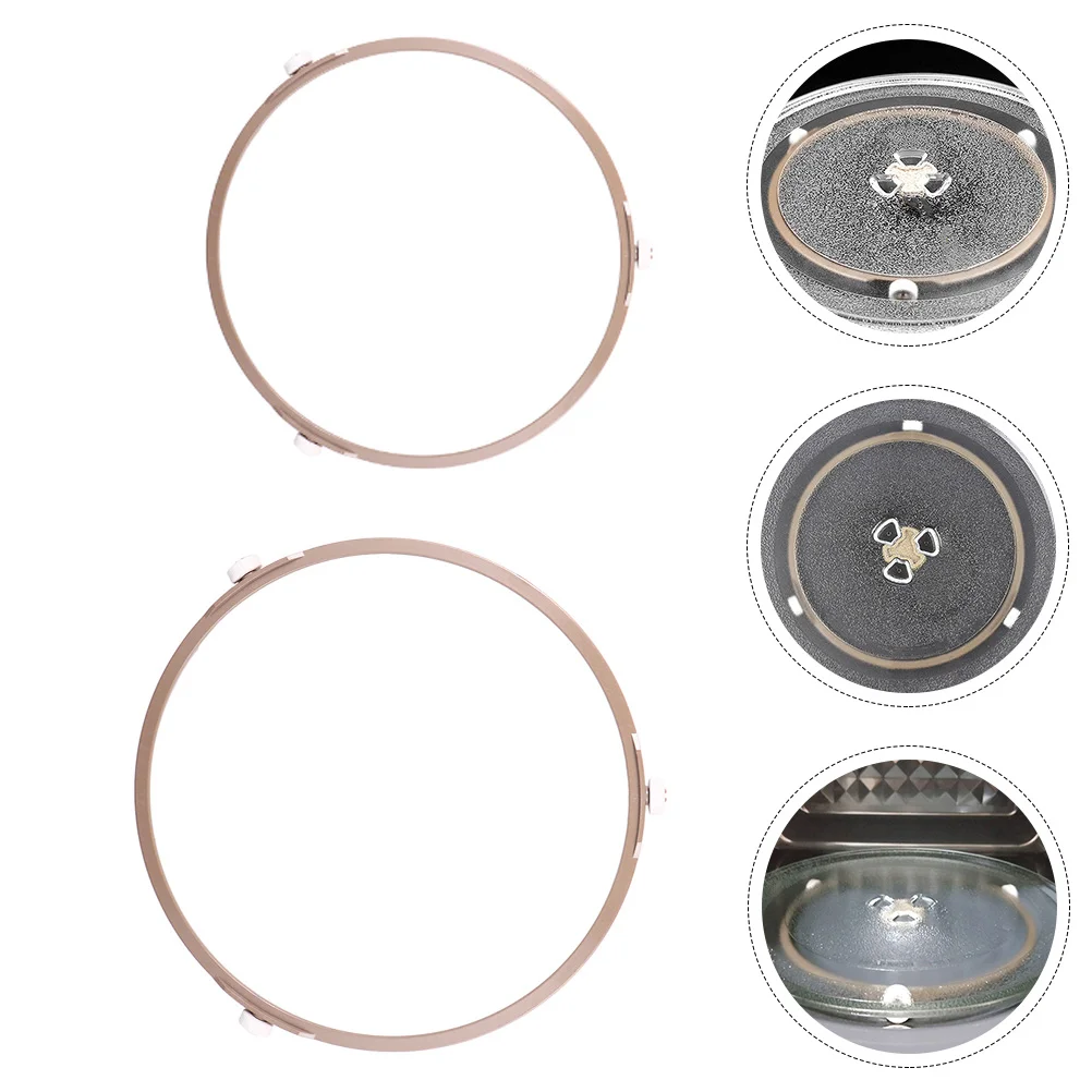 

2 Pcs Racks Microwave Turntable Rings Round Oven Ring Turntable Holder Oven Support Ring Microwave Oven Rack