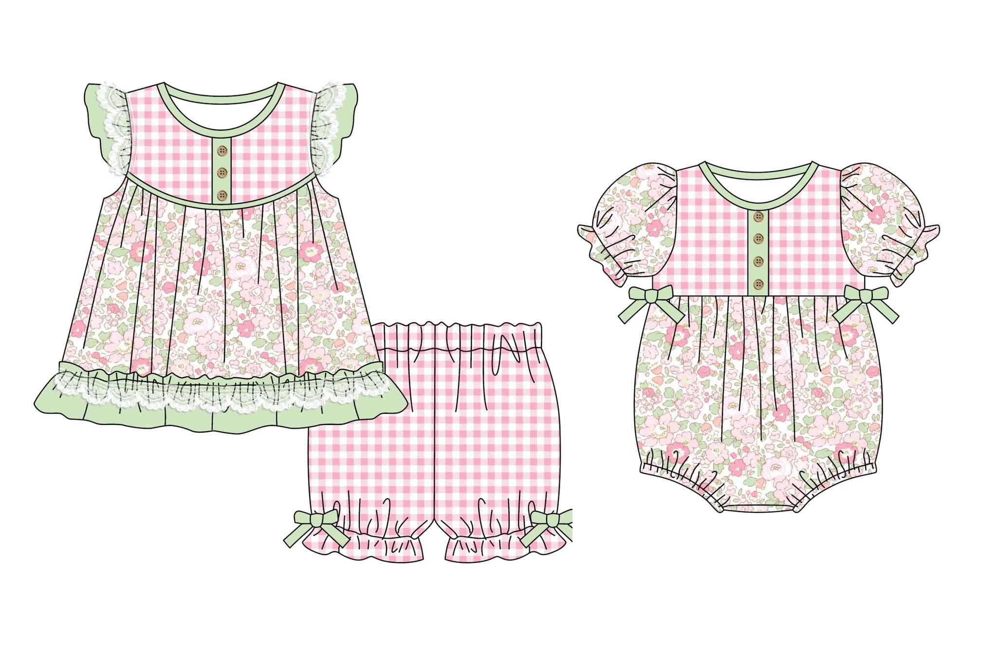 Летняя одежда новый стиль комплект с шортами и рукавами-фонариками боди для