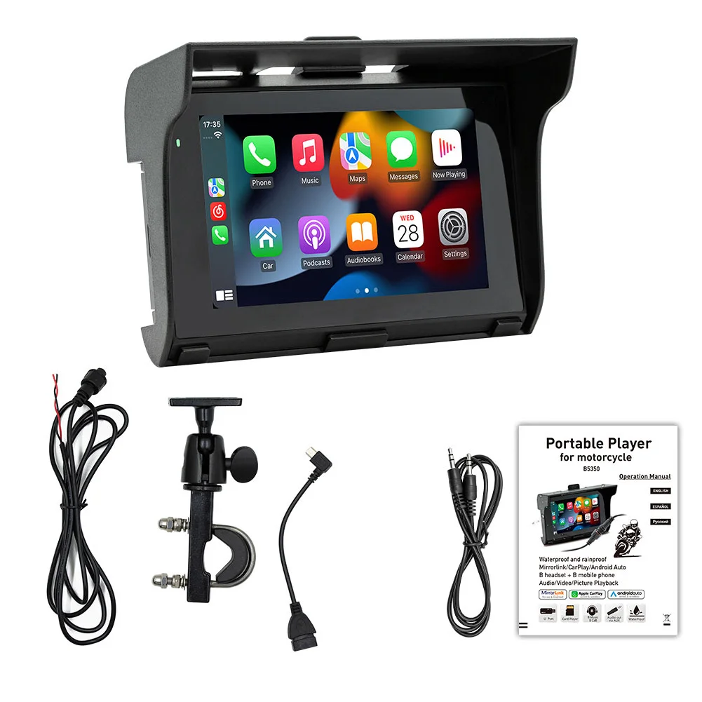 Портативный автомобильный стерео 5-дюймовый радиоприемник беспроводной