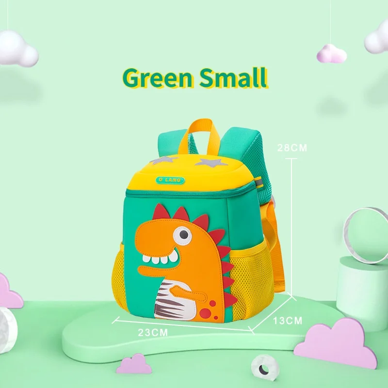 New Children Kindergarten Proschool Schoolbags Cute Primary Girl Boy Cartoon Dinosaur Bucket Backpacks Kids Anti Lost Bags Hot
