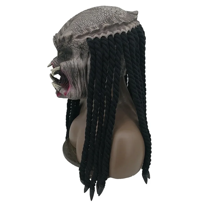 Новые латексные шлемы Alien Skeleton Predator Cosplay Маска на Хэллоуин Martien Effrayant