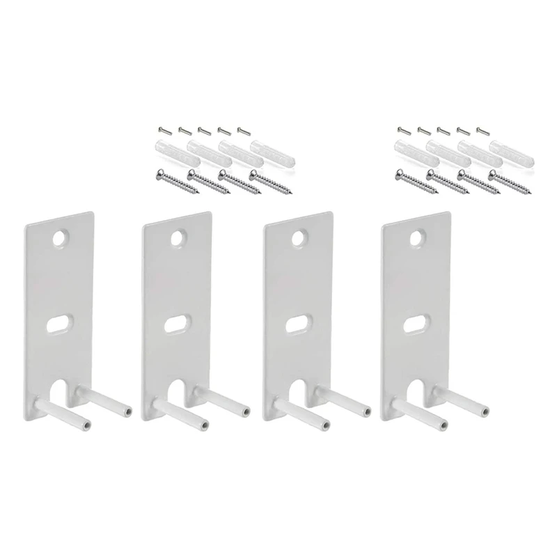 

NEW-2 Pair Of Wall Mount Bracket For Omnijewel Lifestyle 650 Home System,Speakers Wall Mount Brackets Replacement,White