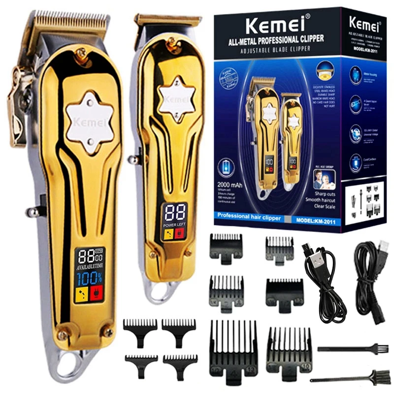 2PCS/Set Kemel Haircut Clipper Trimmer KemieCordless Zero Gapped Razor Kamei Hear Cutter Kemi Kimei Machine Cut Hair Keimei Pack