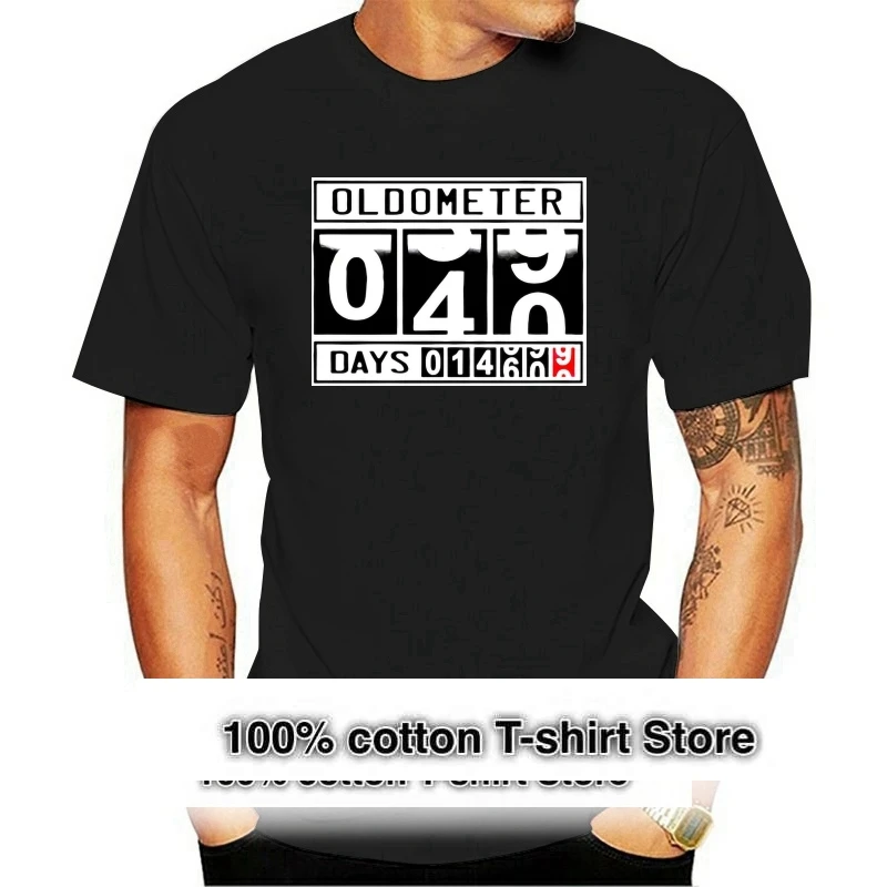 

2021 Funny Oldometer 40 Years Old - Funny Age Odometer Old 40Th Birthday Mens T-Shirt Tees