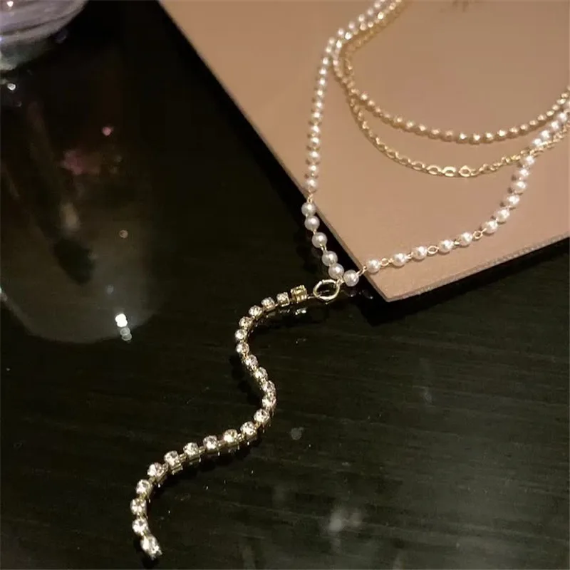 

Jewelry Rhinestone Exquisite Necklace New Korea Personality Simple Fashion