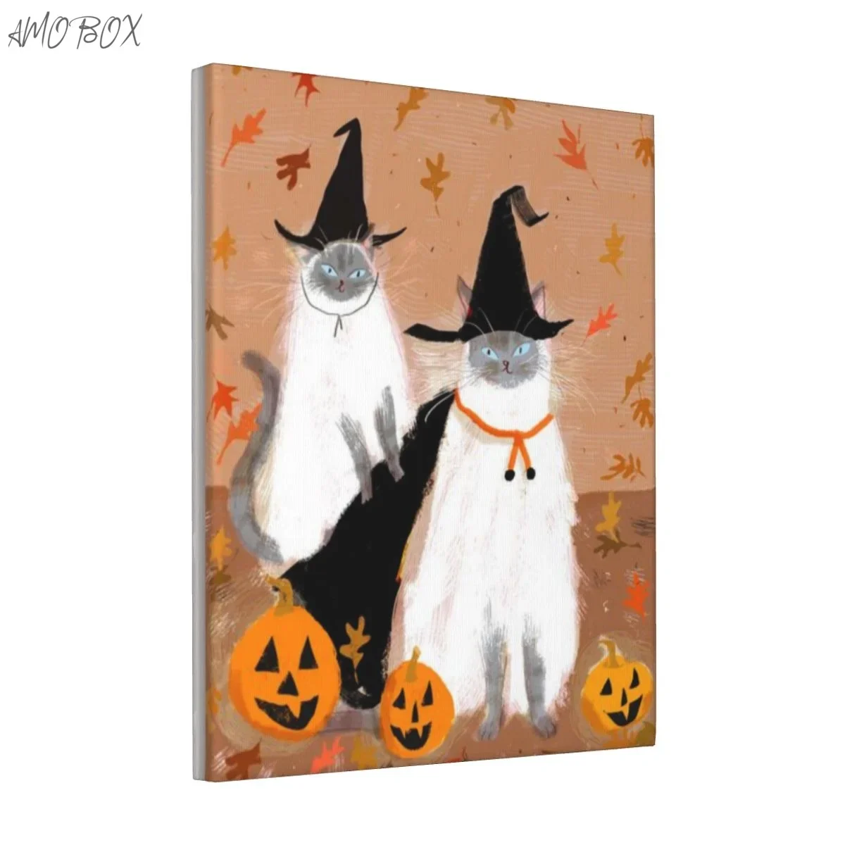 AMOBOX-Happy Halloween Cat Декоративные картины настенное искусство картина для украшения
