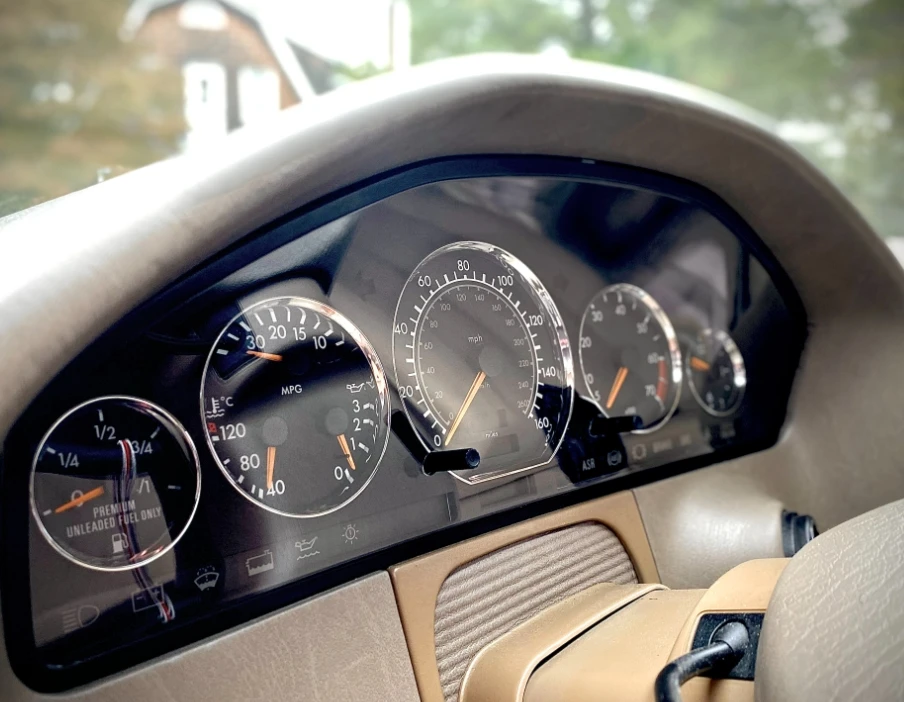 

Комплект хромированных колец приборной панели для Mercedes Benz W140 1991~1998/R129