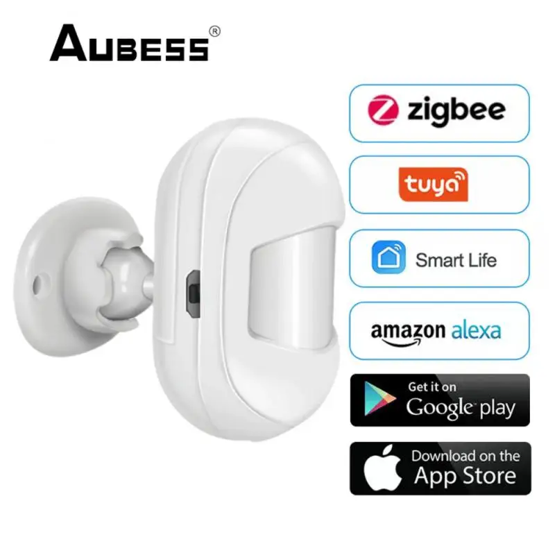 

Aubess Zigbee 3.0 Tuya Mini Smart Human Motion Movement Body PIR Transducer Infrared Sensor Detector Smart Life Home Security