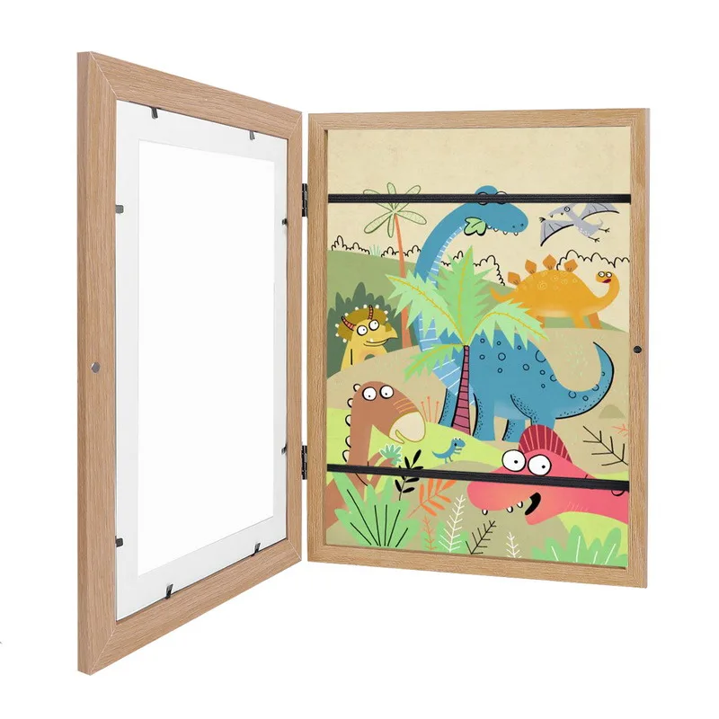 

Children Art Frames Magnetic Front Open Changeable Kids Frametory for Poster Photo Drawing Paintings Pictures Display Home Decor