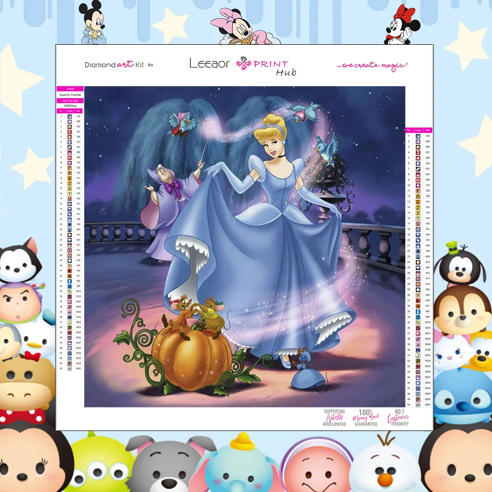 

Набор для алмазной живописи «Золушка» из мультфильма «сделай сам»