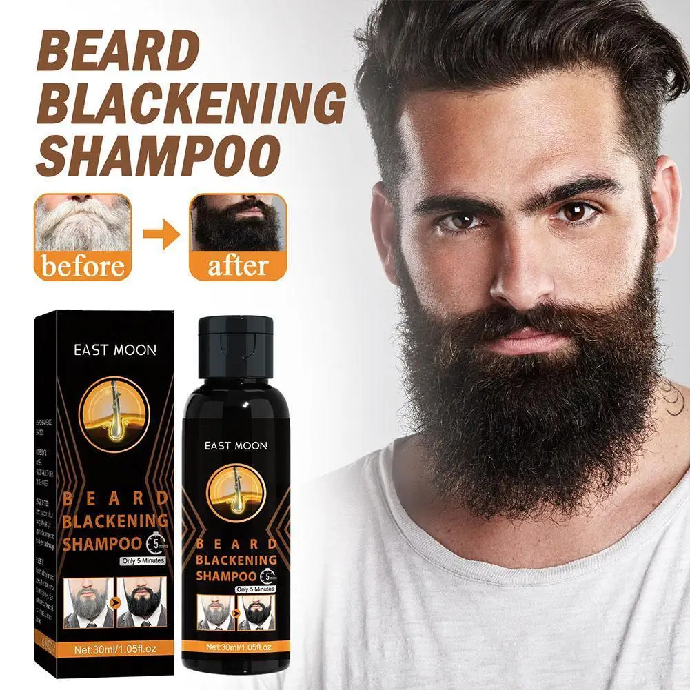 White-to-Black Shampoo Natural Long-acting Natural Shampoo Blackening Gray Hair Covers Mild Ingredients Irritate Not Hair B R3J8