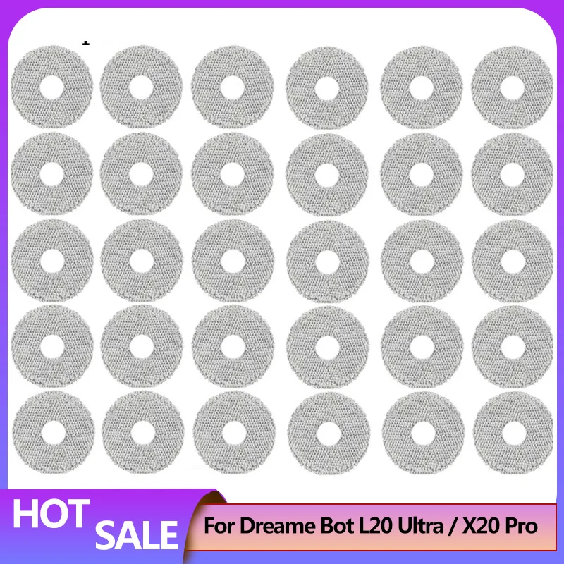 

Аксессуары для Dreame Bot L30 Ultra/ L20 Ultra / X20 Pro, основная боковая щетка, крышка фильтра, Швабра, стандартная фотография