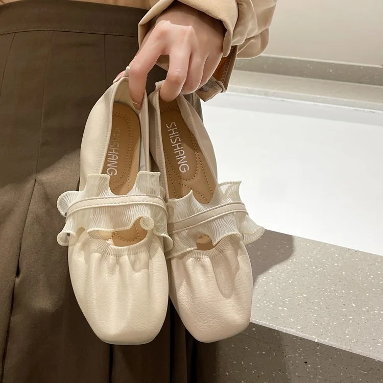 

Женские туфли, женская обувь на плоской подошве, повседневные рабочие балерины, мягкие мокасины, плиссированные туфли на плоской подошве, женская обувь 2023