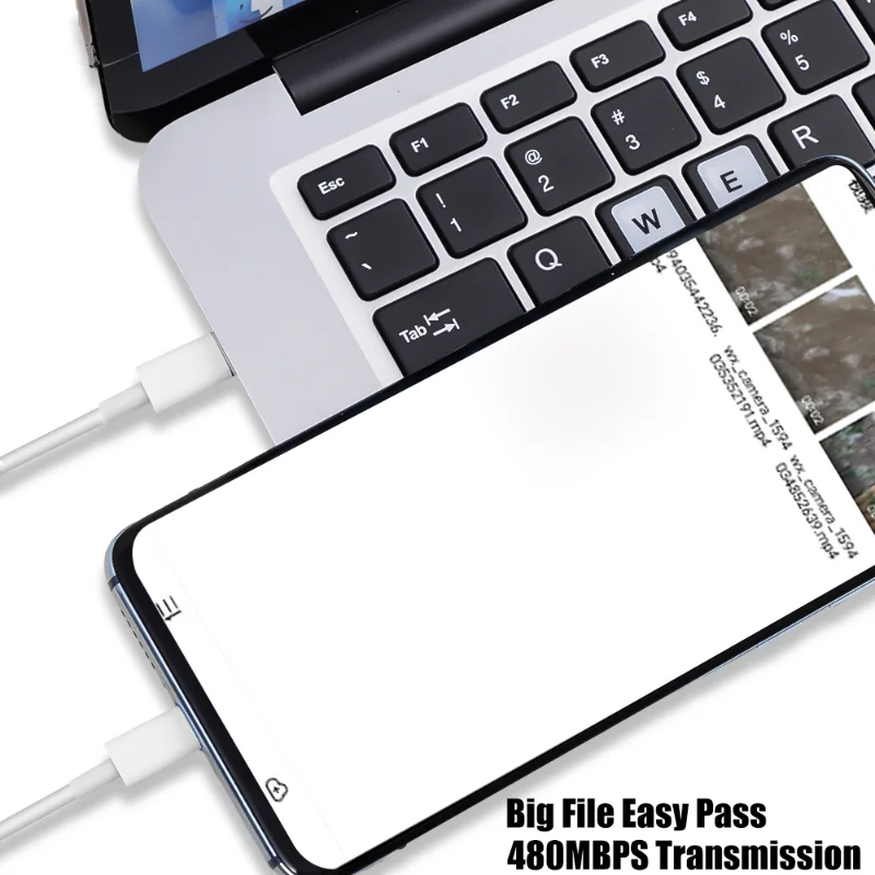 Фото Кабель зарядный PD, 60 Вт, USB C-USB C, для Macbook, Ipad, Huawei, Samsung, Xiaomi №3