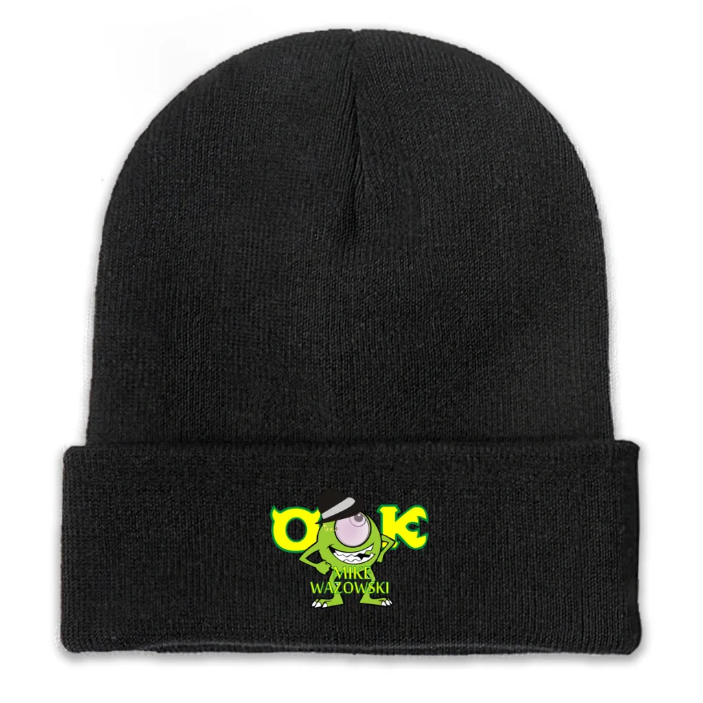 

Knit Hat Disney Monsters University Film Winter Warm Beanie Caps Green Mike Wazowski Classic Men Women Fashion Casual Bonnet