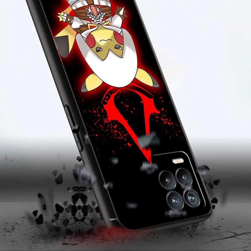 anime pokemon pikachu case for realme 8 c21 c3 6 pro 7 c21y xt c11 gt neo c12 gt master c15 x50 v13 phone cover coque hot bag free global shipping