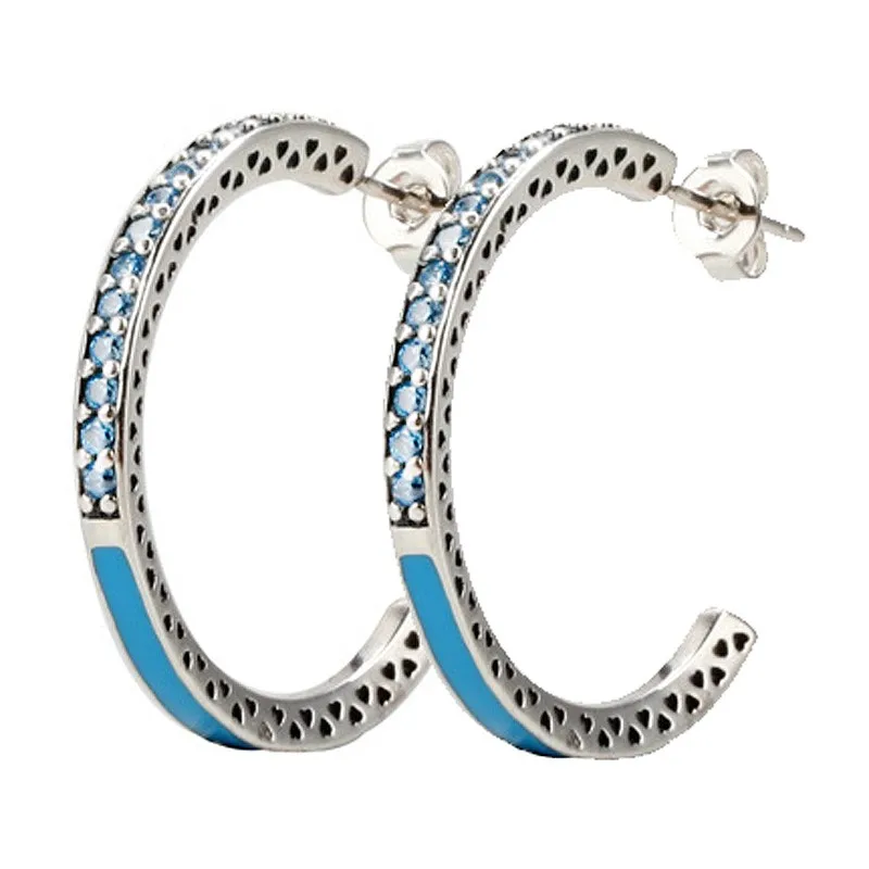 

Женские серьги-гвоздики из серебра 925 пробы, с кристаллами