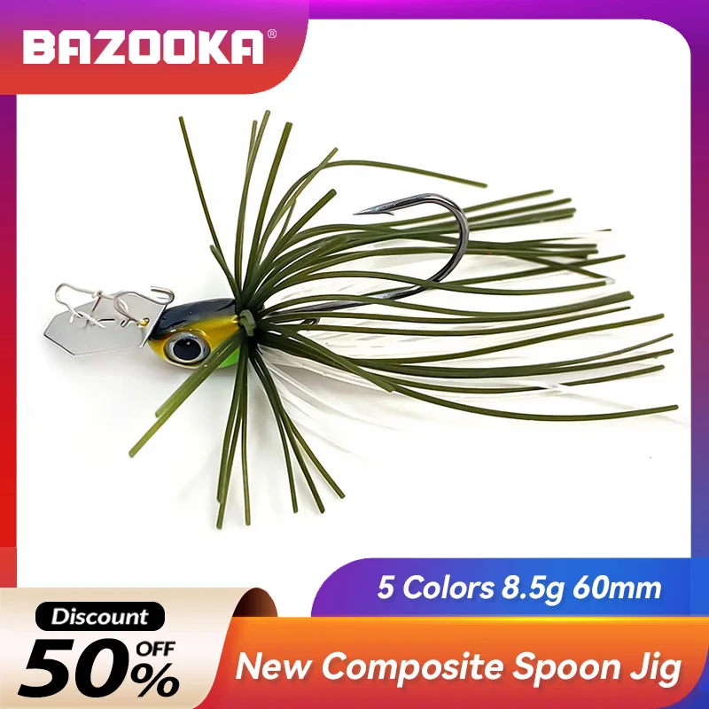

Bazooka Wire Bait Fishing Lure Set Spinnerbait Metal Hook Spoon Wobblers Spinner Sequins Artificial Bass Pike Carp Ice Winter