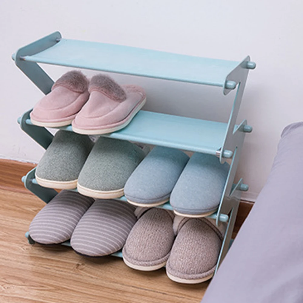 

Shoe Rack Z Shape Space Save Shoe Shelf Slipper Practical Shoe Cabinet Home Organization