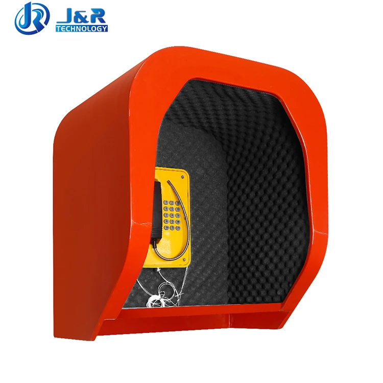 Фото Звукоизолированная морская телефонная будка J&R JR-TH-01 с классом защиты IP66, шумоподавлением 23 дБ, вандалостойкая, антистатическая №3