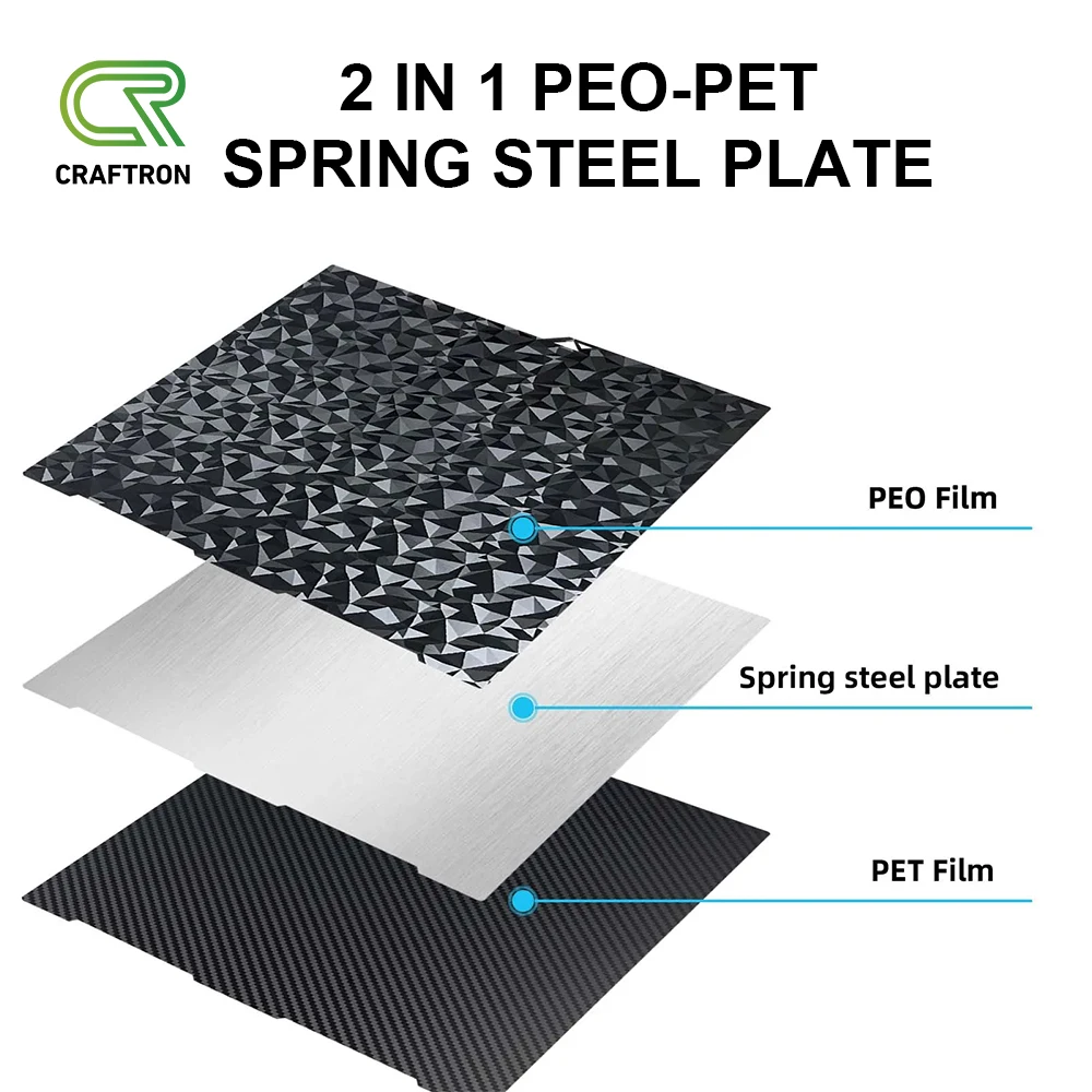 Anycubic Kobra 3 комбинированная сборная пластина Hotend Nozzle 256x26 8 мм пружинный стальной