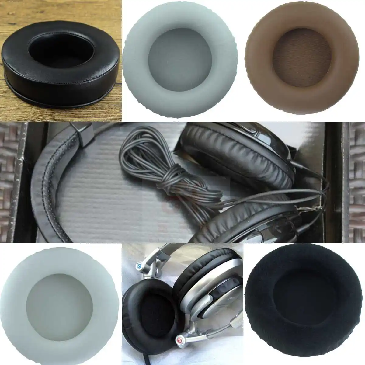 Сменные амбушюры для телефона 90 мм, аксессуары для телефона, V500, HDJ2000, DJ, наушники NS-WHP314 HARX300, HARX500, ProDJ 100, 200, T4s