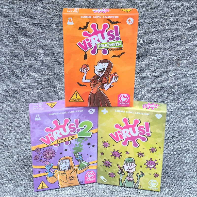 На английской версии Карточная игра Вирус Картковая Осторожно вирус Стратегия