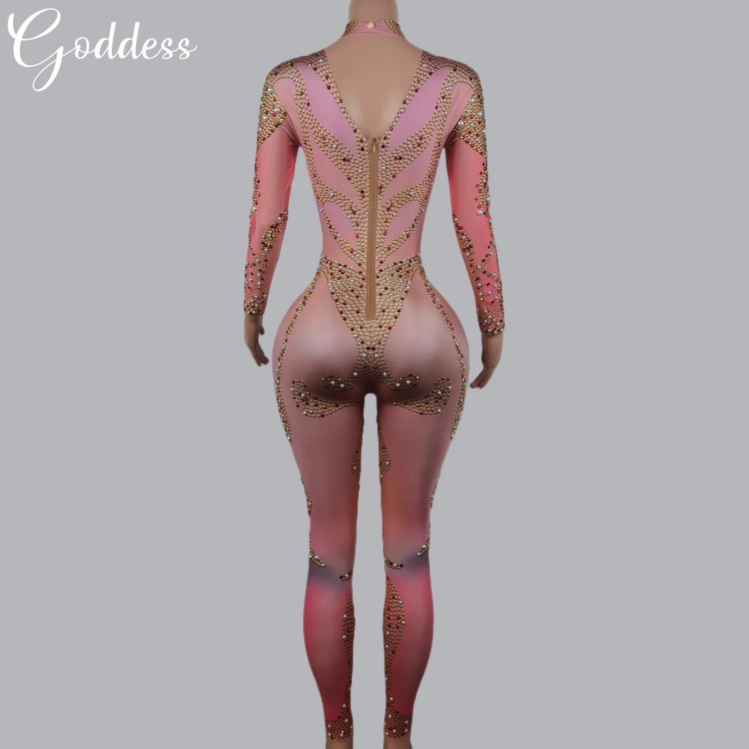 Элегантный роскошный женский сексуальный танцевальный боди с блестящими