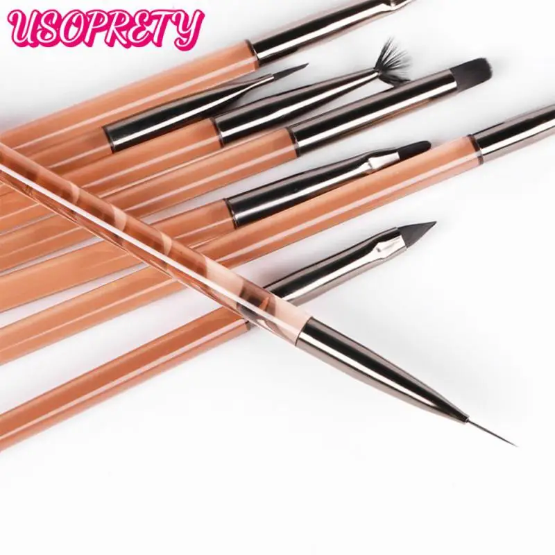 

Long Rod Different Purposes Nail Brush 1 Nail Brush Wire Drawing Pen Flexible And Firm Nail Pen Nail Art Tools Not Easy To Fade